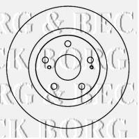 Передние тормозные диски BBD4606 Borg&beck