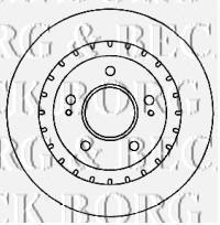 BBD4555 Borg&beck disco do freio dianteiro