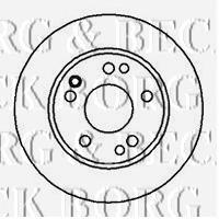 Передние тормозные диски BBD4826 Borg&beck