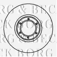 Передние тормозные диски BBD4842 Borg&beck