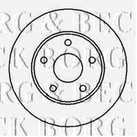 BBD4646 Borg&beck disco do freio dianteiro
