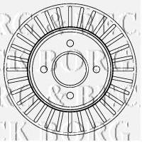 Передние тормозные диски BBD4518 Borg&beck