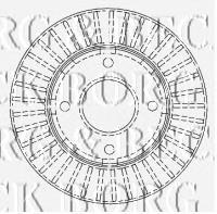 Передние тормозные диски BBD4477 Borg&beck