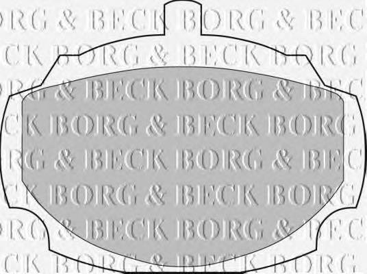 Sapatas do freio dianteiras de disco BBP1038 Borg&beck