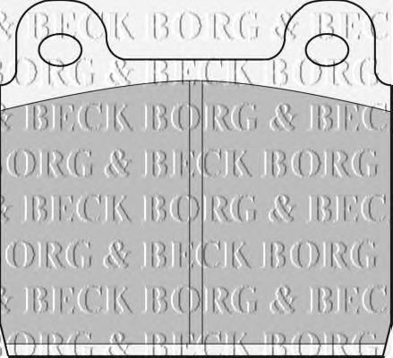 BBP1041 Borg&beck sapatas do freio dianteiras de disco