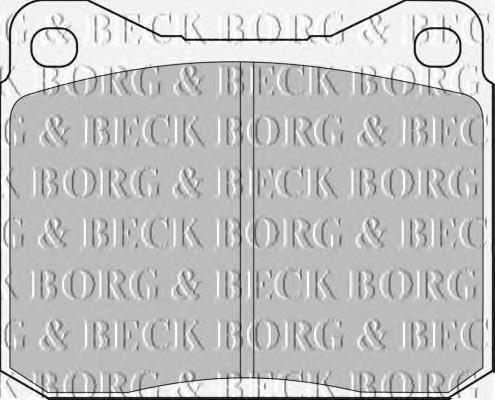 BBP1057 Borg&beck sapatas do freio dianteiras de disco