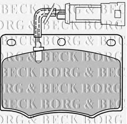 BBP1058 Borg&beck sapatas do freio traseiras de disco