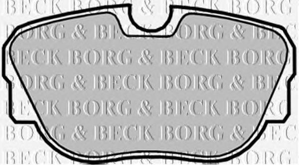 BBP1050 Borg&beck sapatas do freio dianteiras de disco