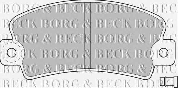 Передние тормозные колодки BBP1036 Borg&beck