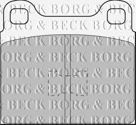 BBP1085 Borg&beck sapatas do freio dianteiras de disco