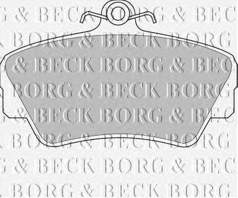 BBP1081 Borg&beck sapatas do freio dianteiras de disco