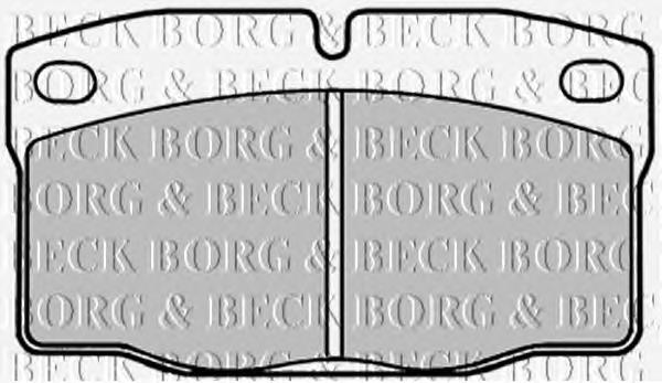 BBP1092 Borg&beck sapatas do freio dianteiras de disco