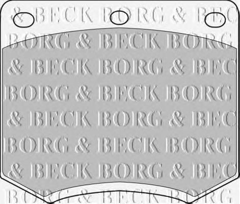 BBP1095 Borg&beck sapatas do freio dianteiras de disco