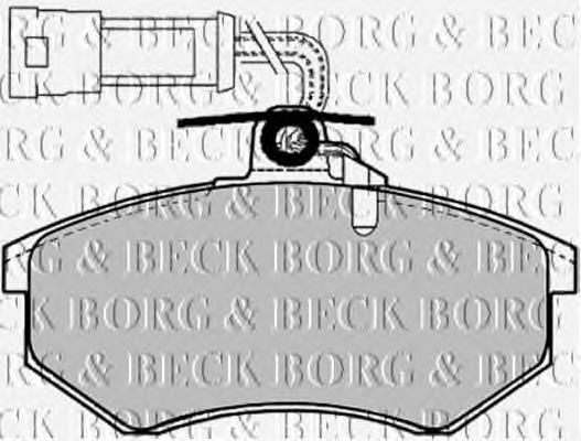 BBP1066 Borg&beck sapatas do freio dianteiras de disco