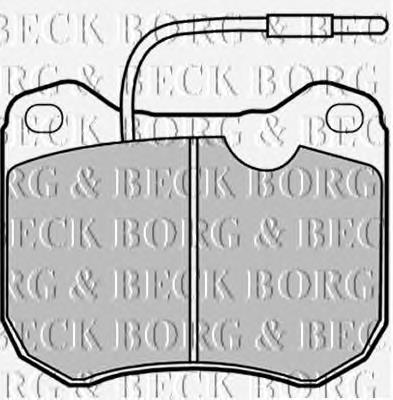 BBP1064 Borg&beck sapatas do freio dianteiras de disco