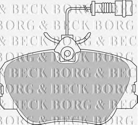 BBP1068 Borg&beck sapatas do freio dianteiras de disco