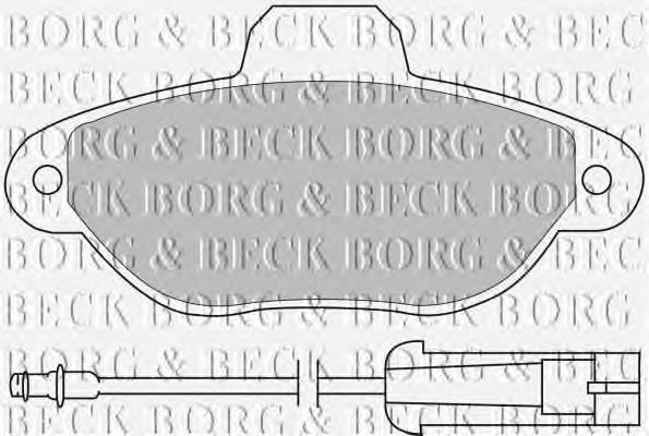 BBP1059 Borg&beck sapatas do freio dianteiras de disco