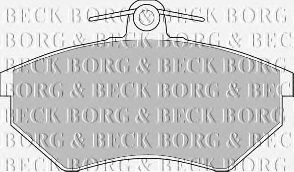 BBP1076 Borg&beck sapatas do freio dianteiras de disco