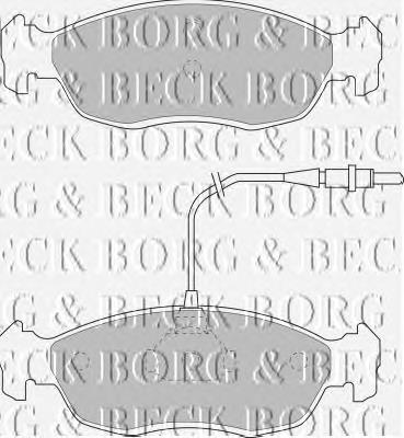 BBP1069 Borg&beck sapatas do freio dianteiras de disco
