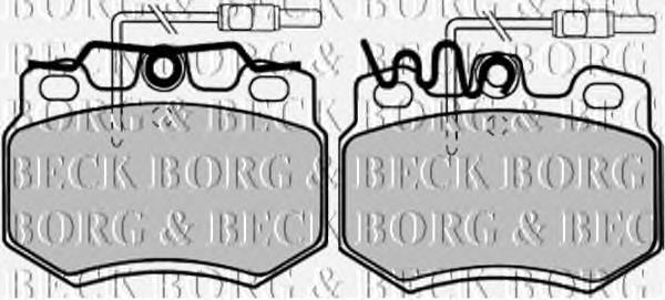 BBP1073 Borg&beck sapatas do freio dianteiras de disco