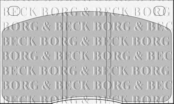 Sapatas do freio dianteiras de disco BBP1074 Borg&beck