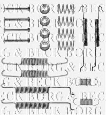 BBK6099 Borg&beck kit de montagem das sapatas traseiras de tambor