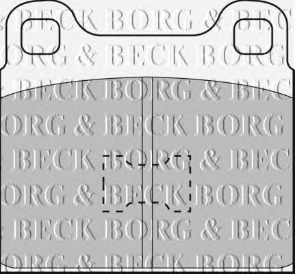 BBP1001 Borg&beck sapatas do freio dianteiras de disco