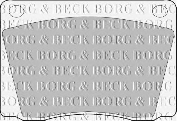 BBP1011 Borg&beck sapatas do freio dianteiras de disco