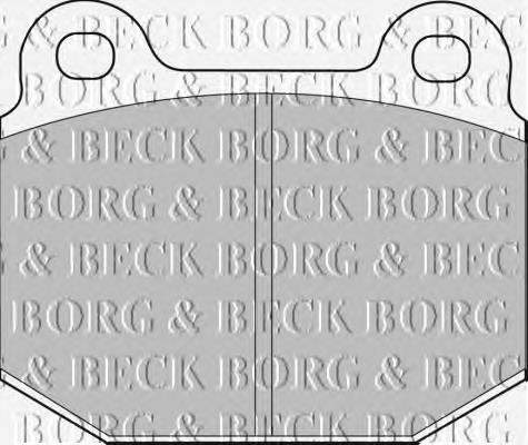 BBP1005 Borg&beck sapatas do freio dianteiras de disco