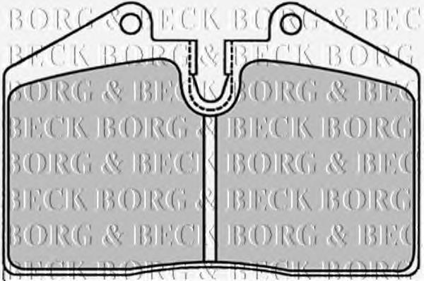 BBP1227 Borg&beck sapatas do freio traseiras de disco