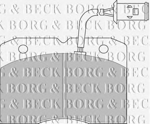 BBP1202 Borg&beck sapatas do freio dianteiras de disco