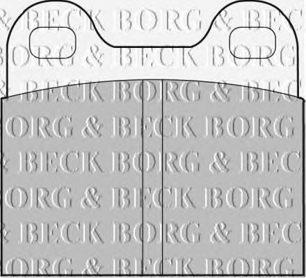 BBP1260 Borg&beck sapatas do freio traseiras de disco