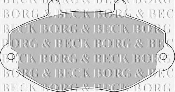 BBP1108 Borg&beck sapatas do freio dianteiras de disco