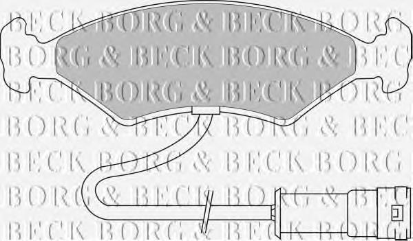 BBP1104 Borg&beck sapatas do freio dianteiras de disco