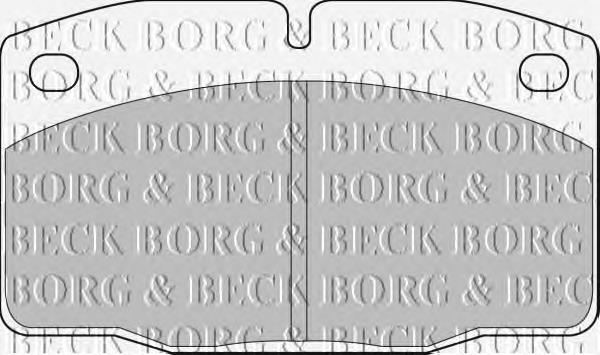 BBP1117 Borg&beck sapatas do freio dianteiras de disco
