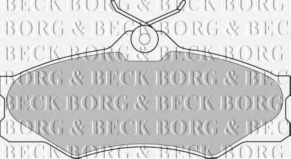 BBP1175 Borg&beck sapatas do freio dianteiras de disco