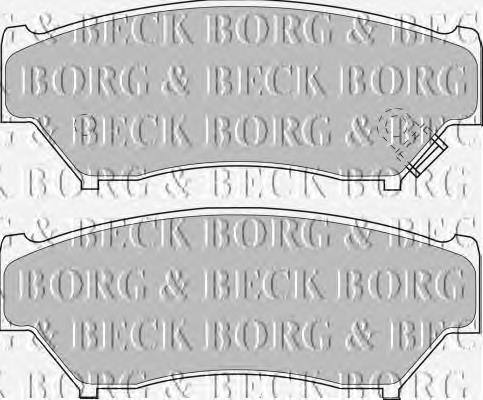 BBP1184 Borg&beck sapatas do freio dianteiras de disco