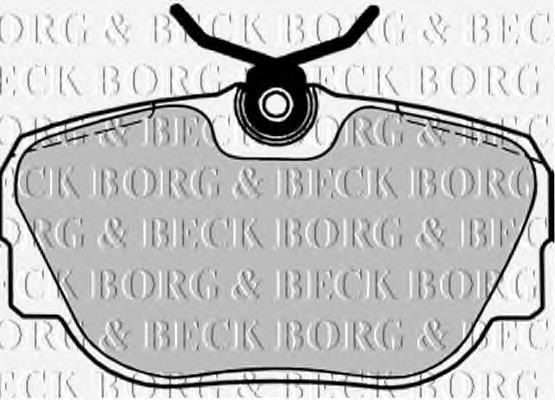 BBP1155 Borg&beck sapatas do freio dianteiras de disco