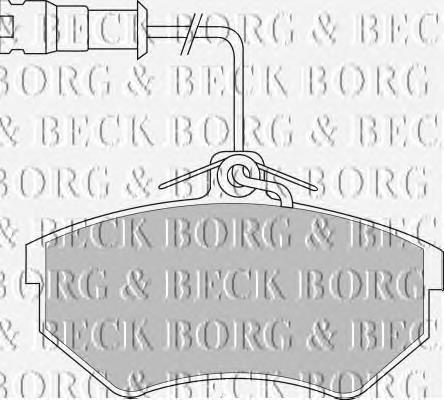 BBP1146 Borg&beck sapatas do freio dianteiras de disco