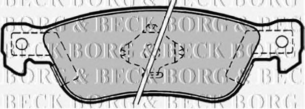 BBP1163 Borg&beck колодки тормозные задние дисковые