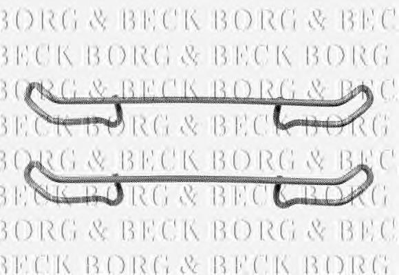 BBK1045 Borg&beck kit de molas de fixação de sapatas de disco dianteiras