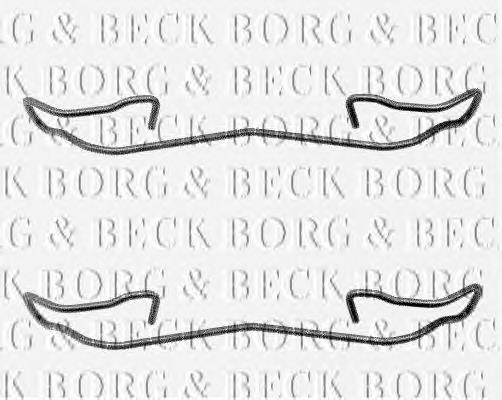 BBK1039 Borg&beck kit de reparação dos freios dianteiros