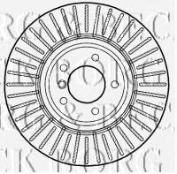 Передние тормозные диски BBD5801S Borg&beck