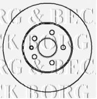 BBD5911S Borg&beck disco do freio dianteiro