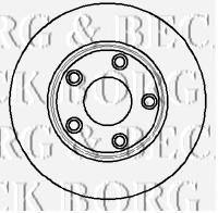 Передние тормозные диски BBD5909S Borg&beck