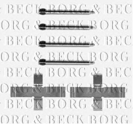 Kit de reparação das sapatas do freio BBK1177 Borg&beck