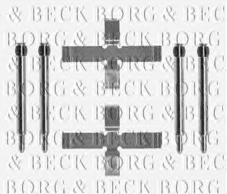 BBK1193 Borg&beck kit de reparação das sapatas do freio