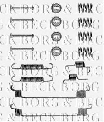 BBK6048 Borg&beck kit de montagem das sapatas traseiras de tambor