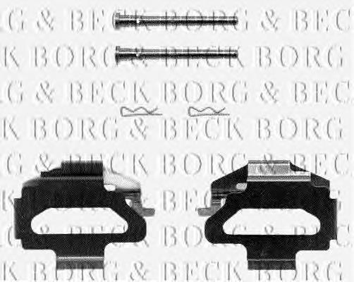 BBK1125 Borg&beck kit de reparação das sapatas do freio
