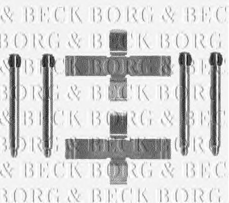 BBK1090 Borg&beck kit de reparação das sapatas do freio
